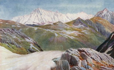 カムリパスからのナンガパルバットの遠景 作： Edward Mary Joseph Molyneux